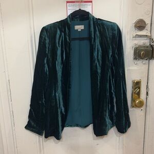 Green Velvet Blazer